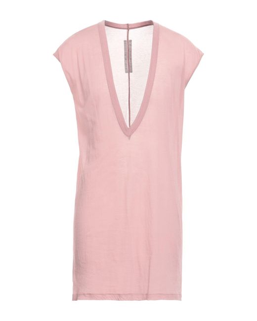 Rick Owens Pink T-Shirt Cotton for men
