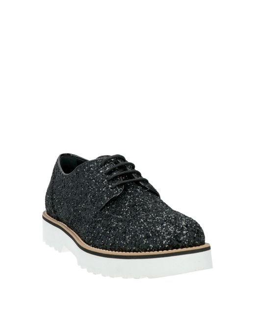 Hogan Black Lace-Up Shoes Pvc