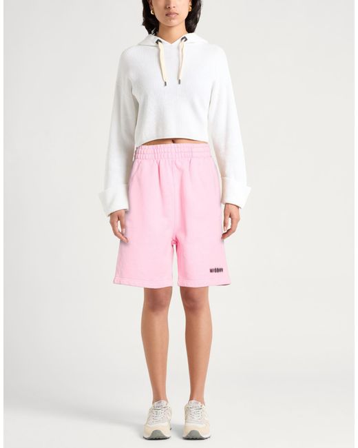 M I S B H V Pink Shorts & Bermuda Shorts Cotton