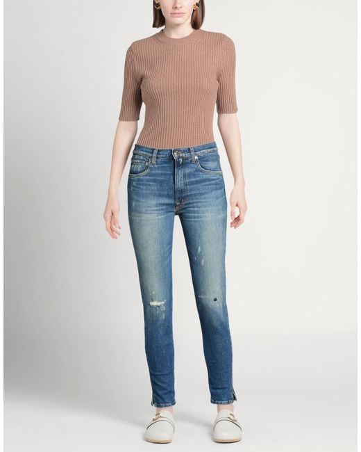 People Blue Jeans Cotton, Elastane