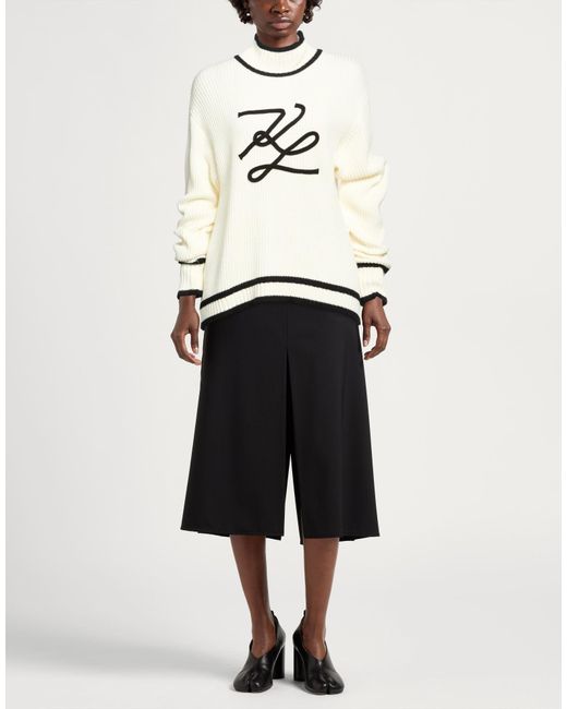 Karl Lagerfeld White Turtleneck