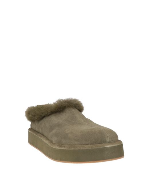 Palomitas By Paloma Barcelo' Green Military Mules & Clogs Leather