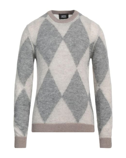Pullover Alpha Studio pour homme en coloris Gray