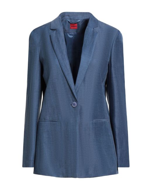 HUGO Blue Slate Blazer Linen, Cupro