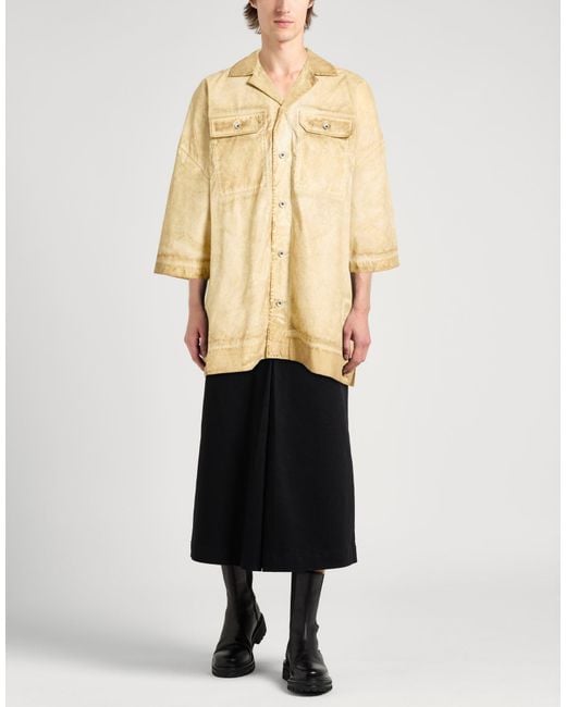 Rick Owens Natural Camel Shirt Cotton for men