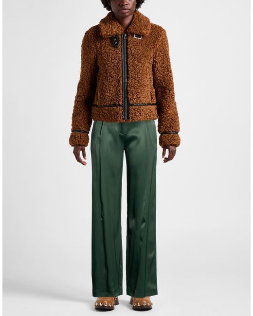 Patrizia Pepe Green Dark Pants Viscose, Elastane