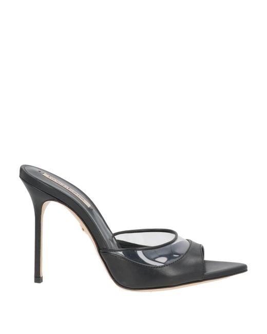 Giorgio Fabiani Metallic Sandals Leather, Synthetic Fibers