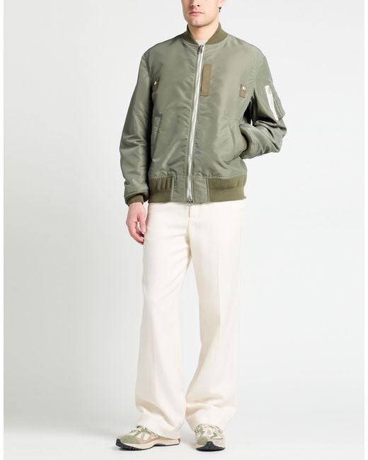 Sacai Gray Military Jacket Nylon for men