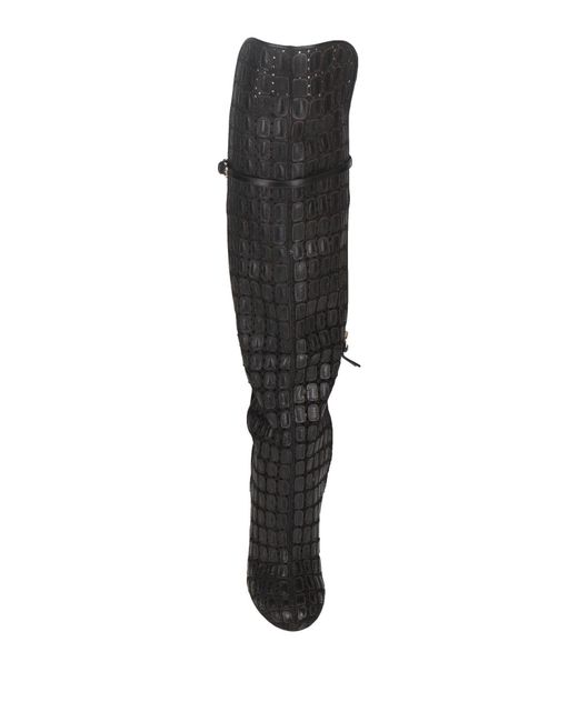 Francesco Russo Black Boot Leather