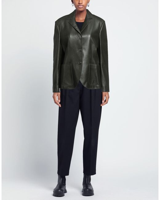 Jacob Cohen Black Blazer Sheepskin