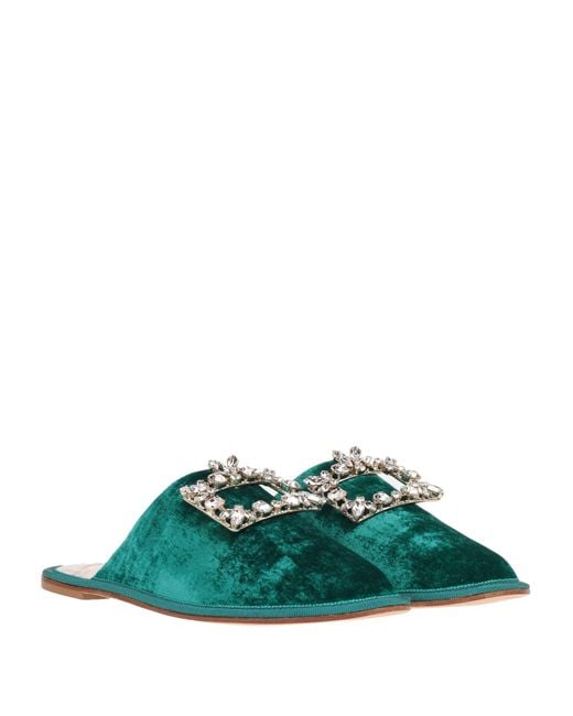 Roger Vivier Green Mules & Clogs