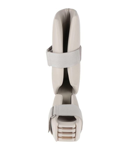 Rick Owens White Light Boot Leather