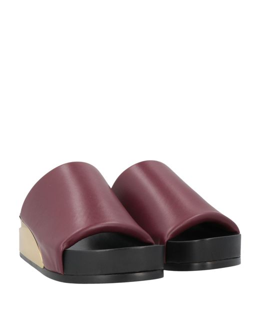 Jil Sander Brown Sandals