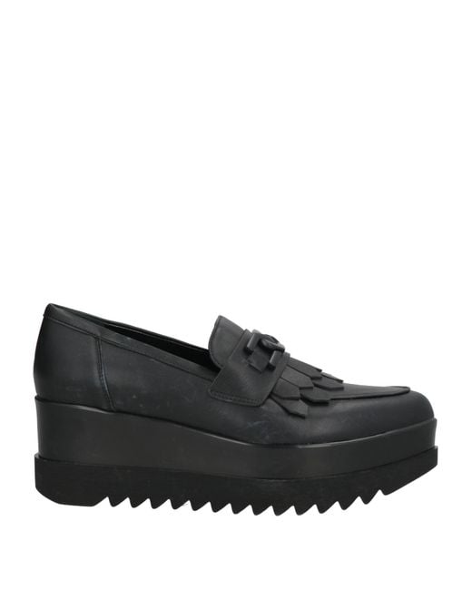 Lorenzo Mari Black Loafers Leather