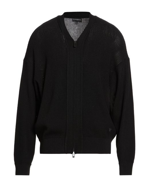 Emporio Armani Black Cardigan for men