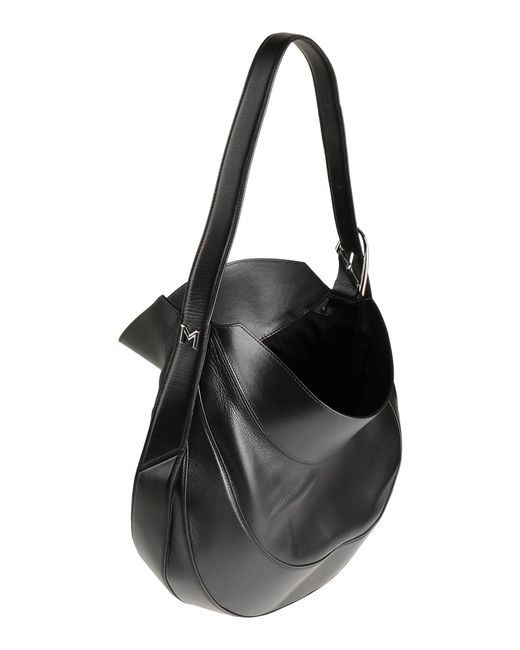 Mugler Black Shoulder Bag Leather