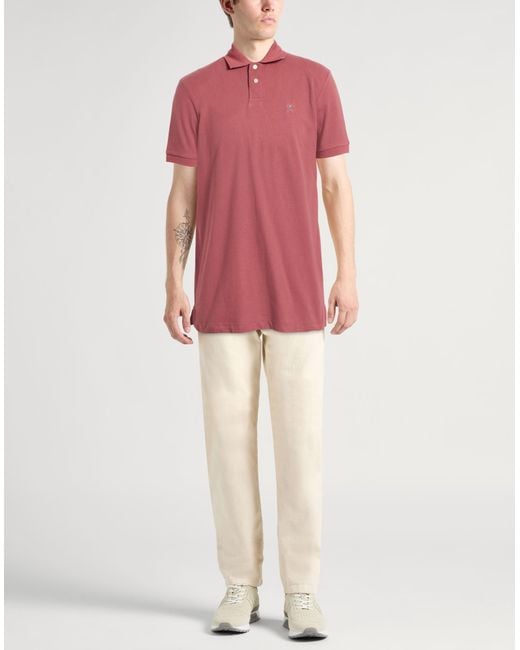 Hackett Pink Polo Shirts for men