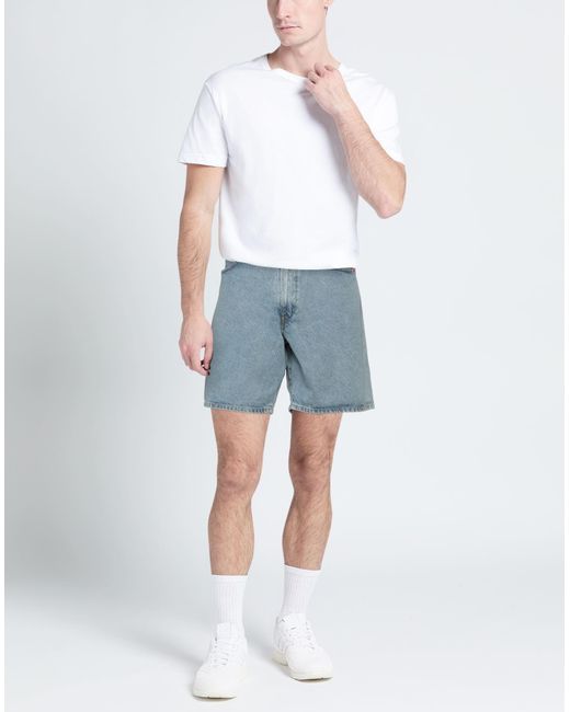 AMISH Blue Denim Shorts for men