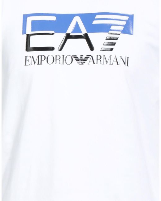 EA7 White T-Shirts for men