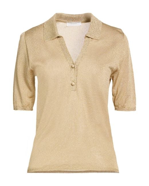 Majestic Filatures Natural Polo Shirt Acetate, Metallic Fiber, Polyamide