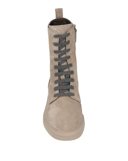 Brunello Cucinelli Natural Ankle Boots