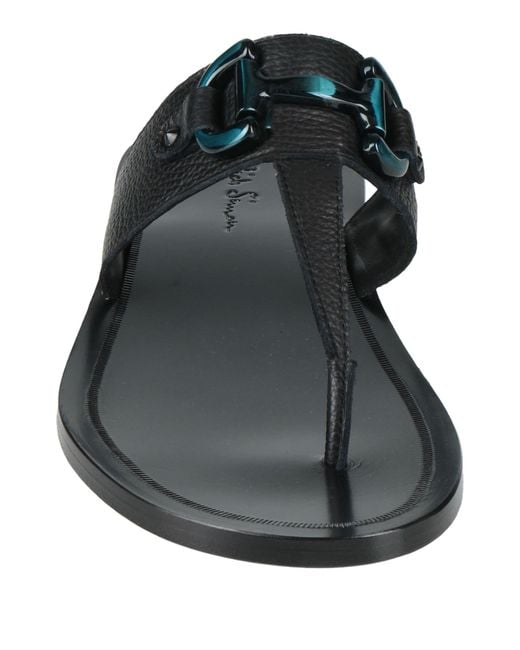 MICH SIMON Black Thong Sandal for men