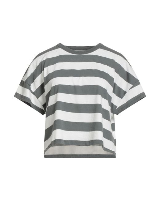 Majestic Filatures Gray T-Shirt Cotton