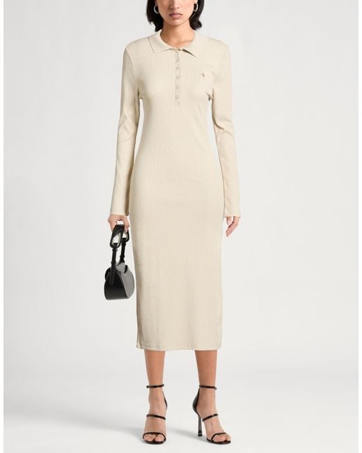Calvin Klein Natural Midi Dress
