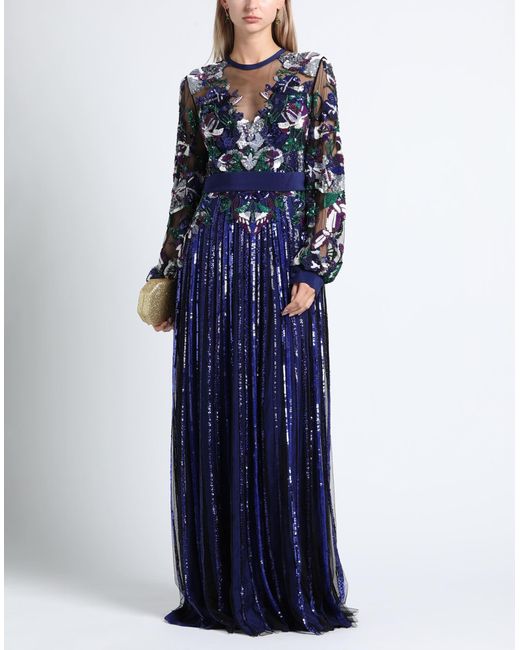 Elie Saab Blue Maxi Dress