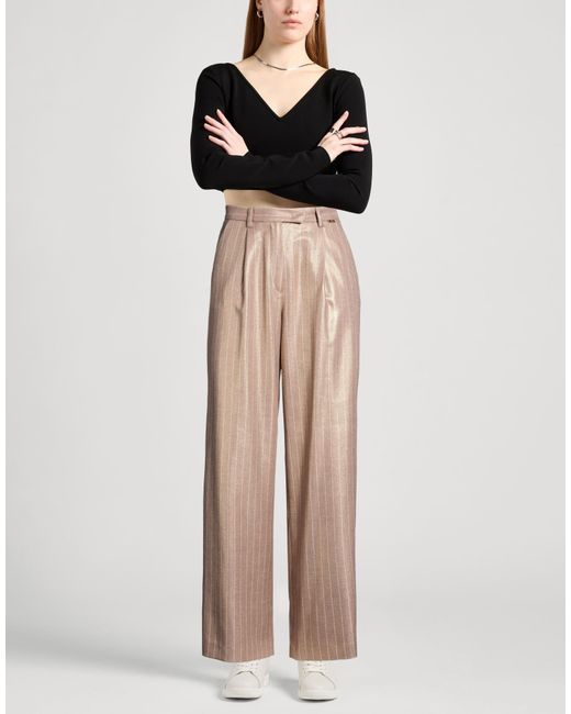 Fracomina Natural Pants Polyester, Viscose