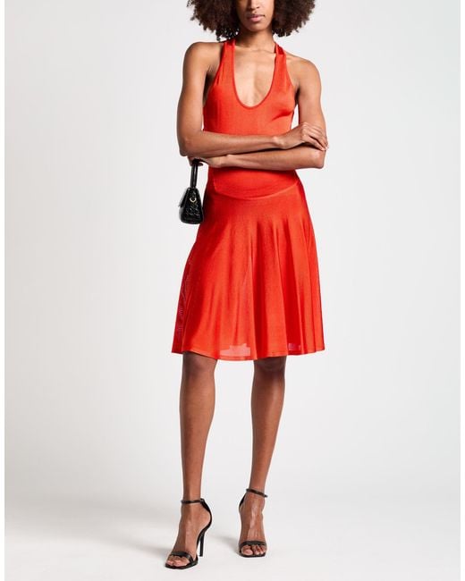 Alaïa Red Midi Dress
