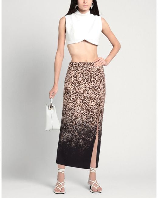 Just Cavalli Multicolor Midi Skirt Polyester, Elastane