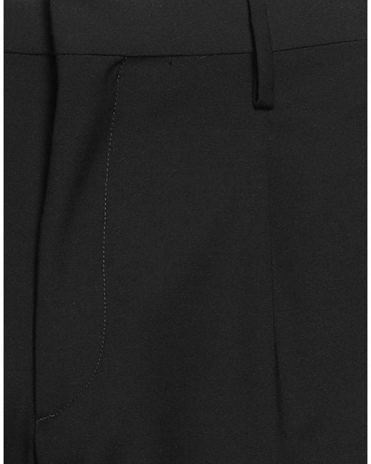Liu Jo Black Pants Polyester, Virgin Wool, Elastane for men