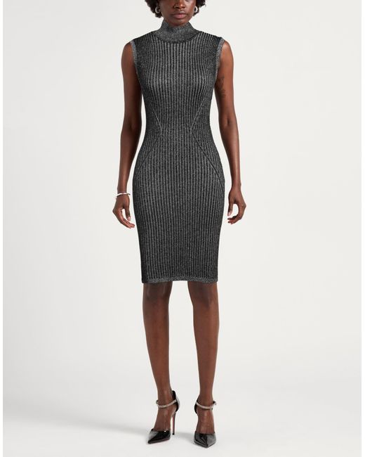 BCBGMAXAZRIA Black Midi Dress