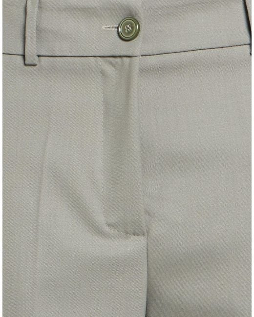 SOLOTRE Gray Pants Polyester, Virgin Wool, Elastane
