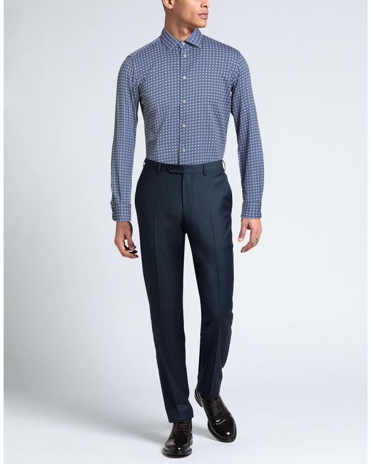 ALEX INGH Blue Shirt for men
