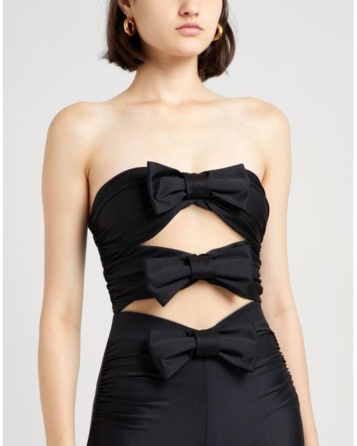 Aniye By Black Bow-Detailed Two-Tone Jumpsuit