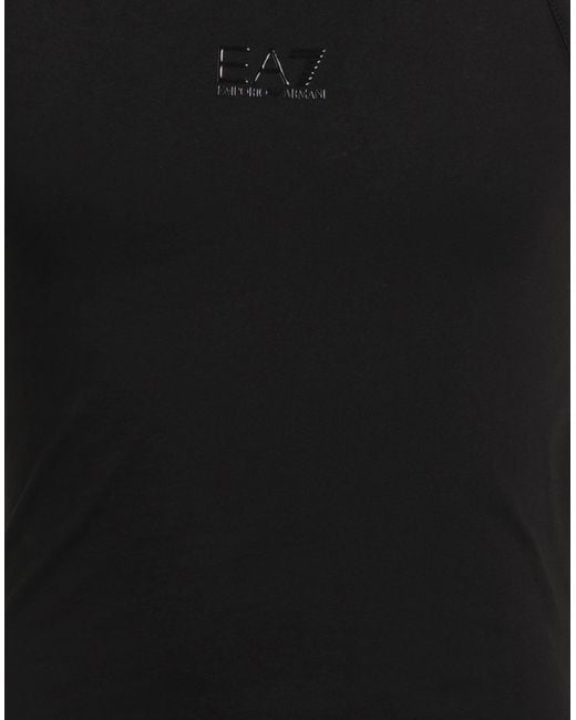 EA7 Black Tank Tops for men