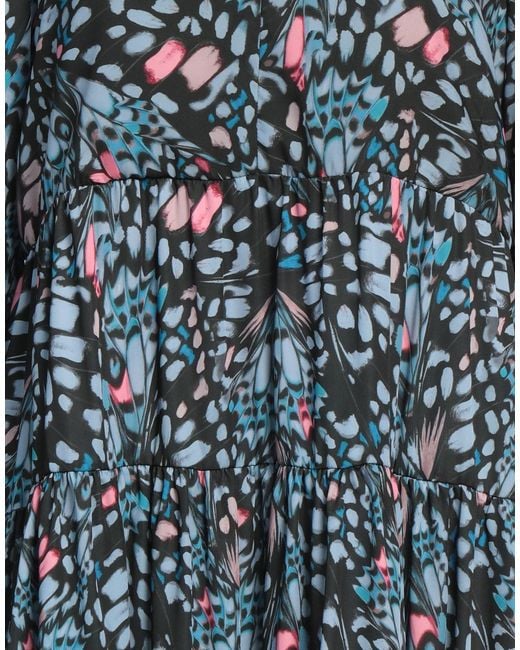 Replay Blue Mini Dress Polyester, Elastane