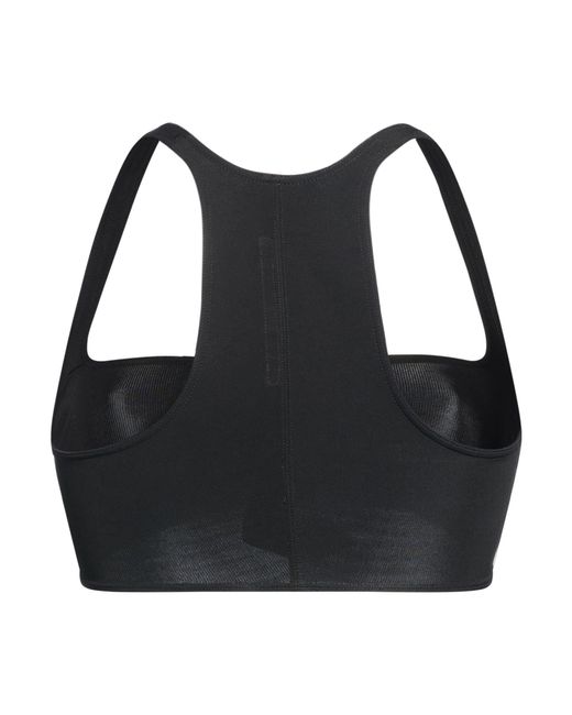 Rick Owens Black Top Viscose, Polyamide, Elastane