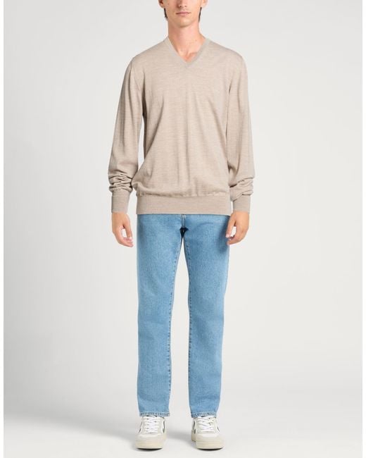 Alpha Studio Natural Sweater Merino Wool for men