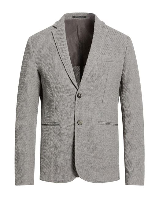 Emporio Armani Gray Blazer for men