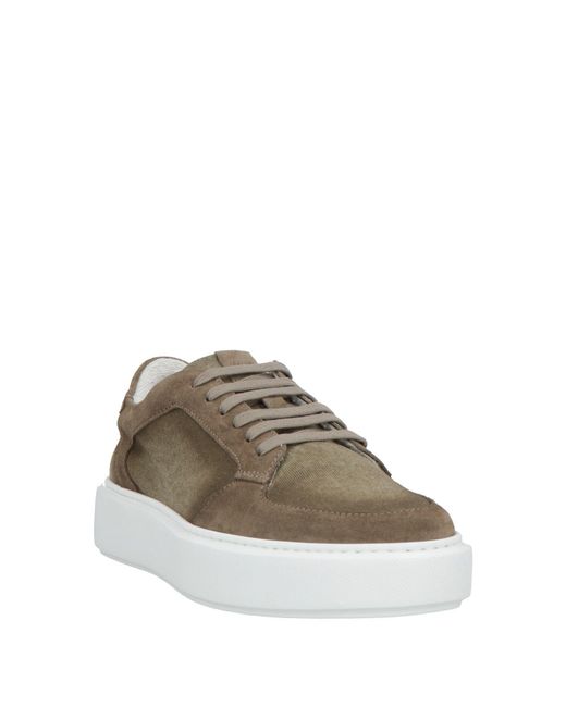 Fabiano Ricci Brown Military Sneakers Textile Fibers for men