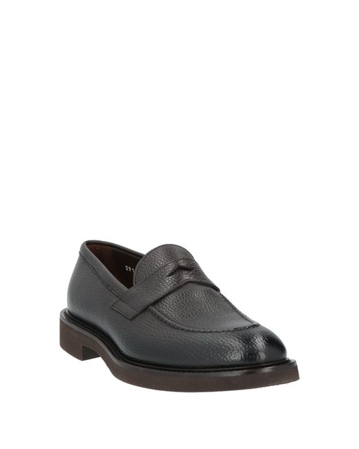 Doucal's Black Loafers Calfskin for men