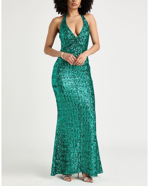 La Petite Robe Di Chiara Boni Green Maxi Dress Polyester