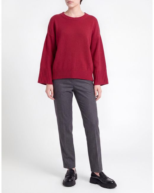 Carla G Red Sweater Polyacrylic, Alpaca Wool, Polyamide, Polyester