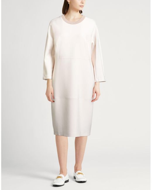 Peserico White Midi Dress