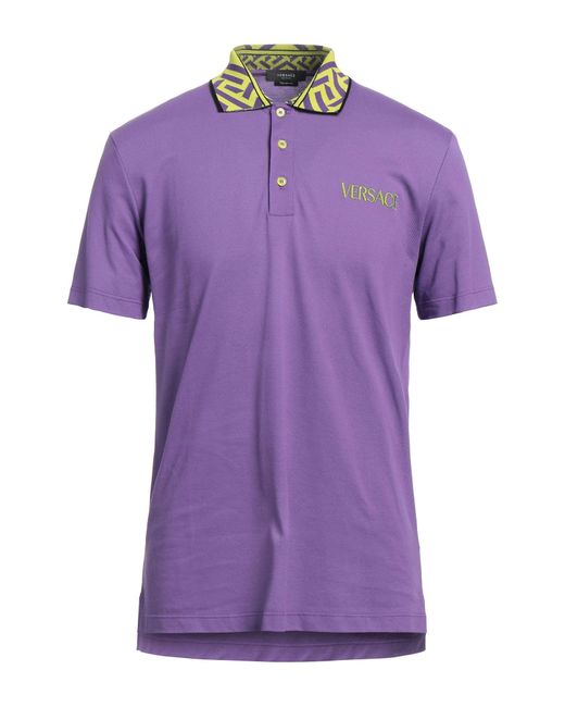 Versace Purple Polo Shirt for men