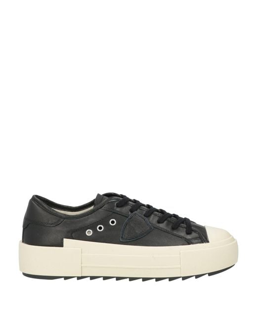 Philippe Model Black Sneakers Leather