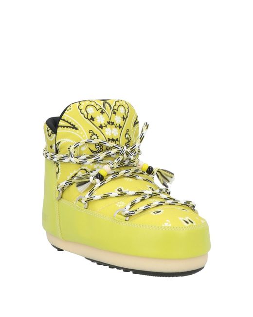 Moon Boot Yellow Ankle Boots
